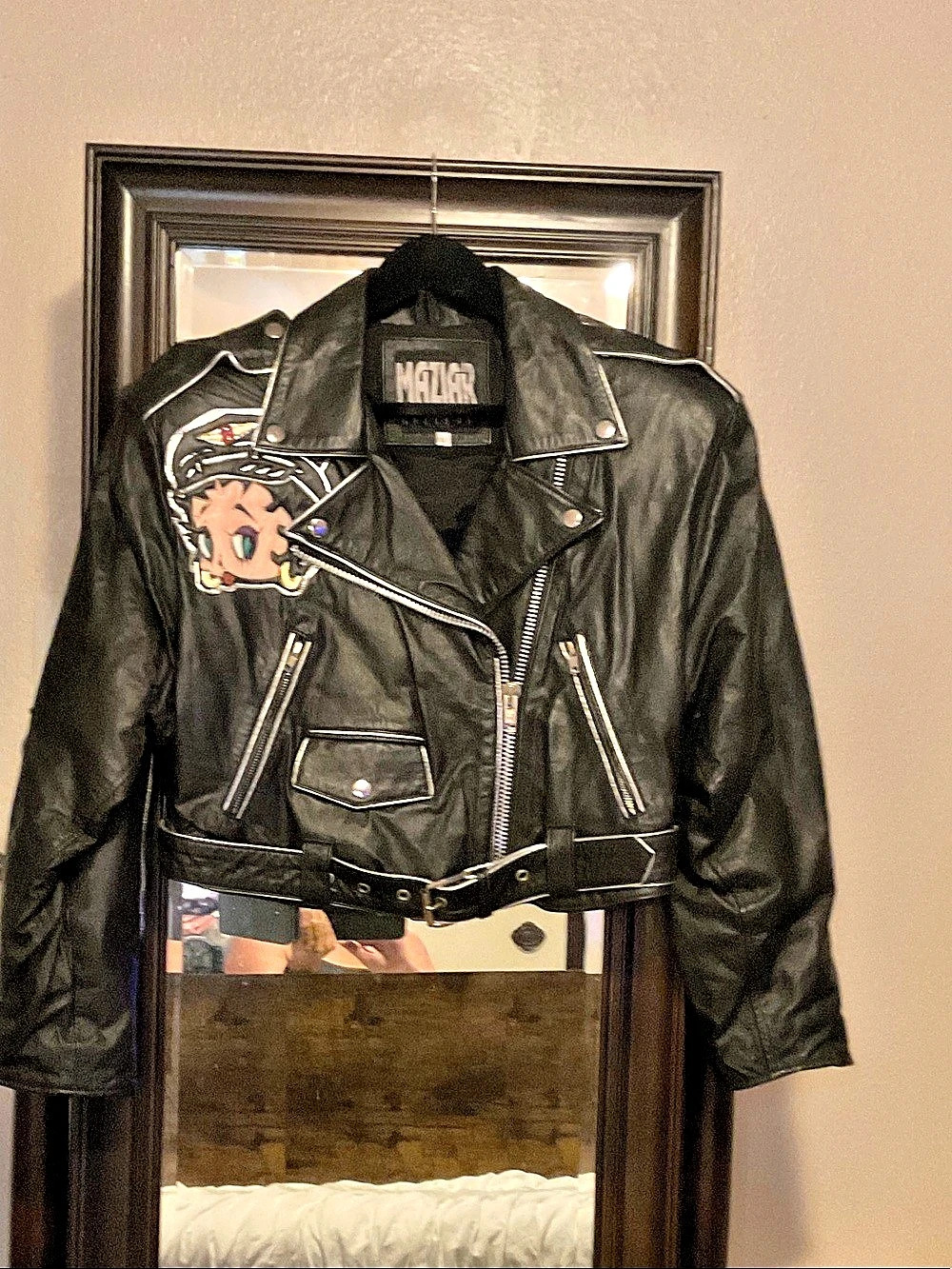 Miller Betty Boop Graphic Black Jacket